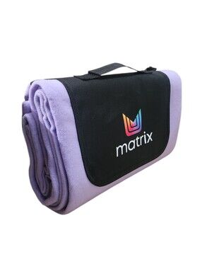 Matrix Packable Beach Blanket Waterproof Backing Foldable Carry Handle 66x50